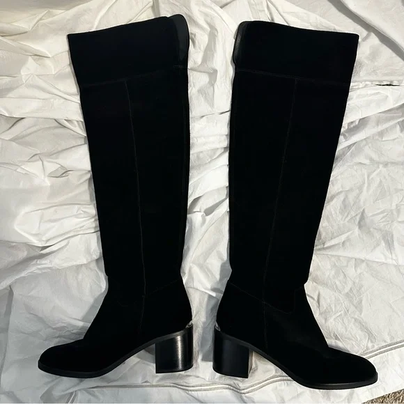 Michael Kors Black Over the Knee Boots - Picture 5 of 11